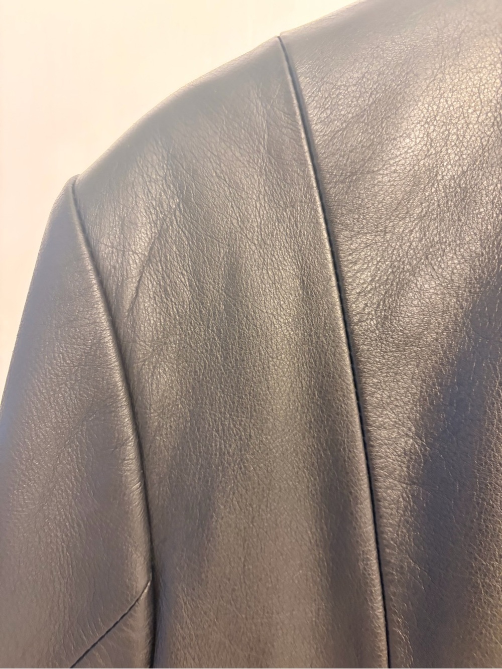 Wilsons Leather Women's Black Leather Coat with Red Quilted Lining - Picture 6 of 8